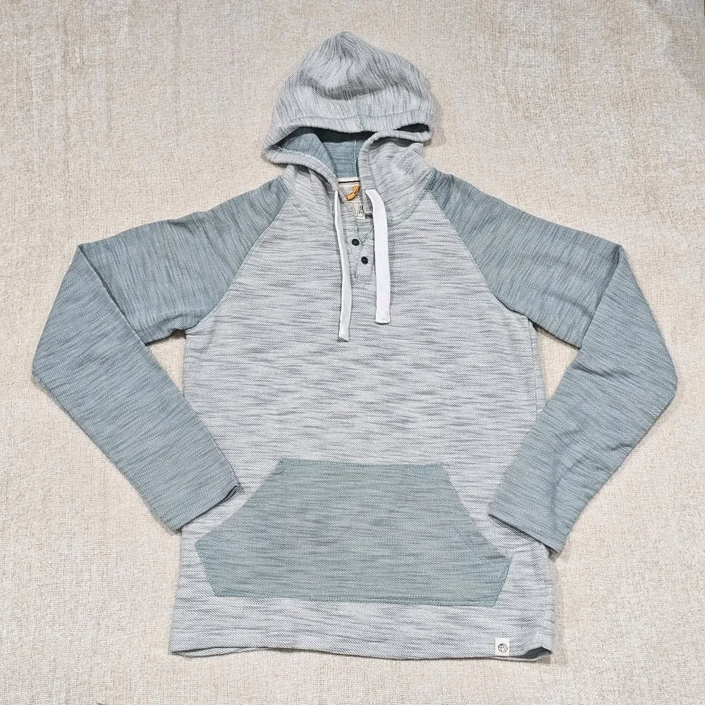 Free Planet Men's Two Toned Green Large‎ Hoodie Comfort Casual